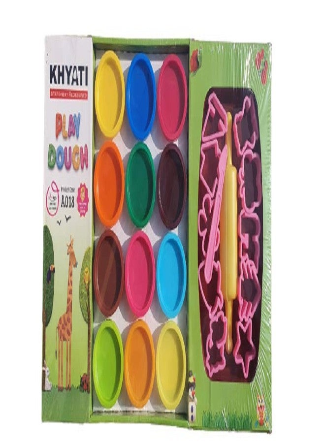 KHYATI Play Dough Set of 12 Colours, Multicolor - Image 1